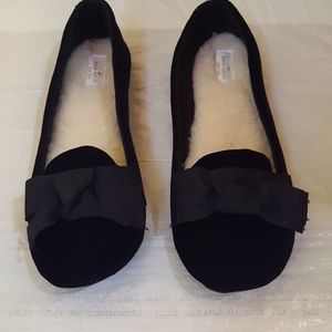 Kate spade Sabine black velvet slippers/shoes